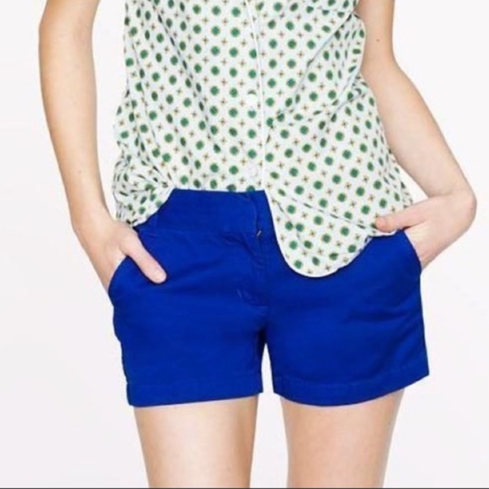 J. Crew Blue Bermuda Shorts Tailored Fit